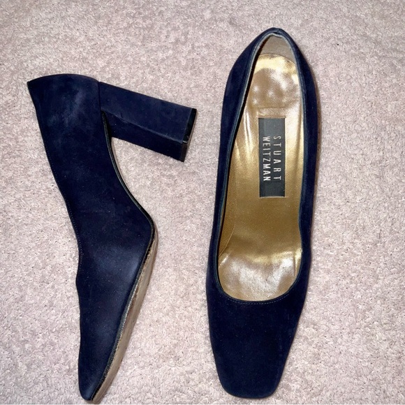 Stuart Weitzman black heels / pumps suede size 8 - Picture 1 of 7